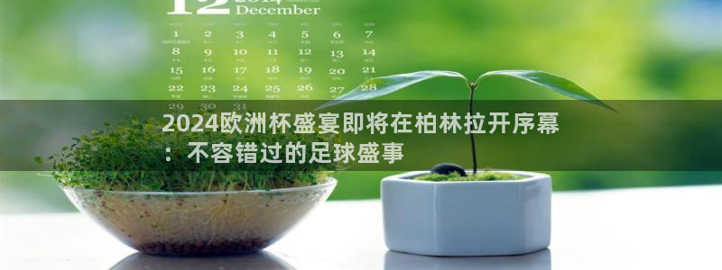 欧洲杯竞猜网站|2024欧洲杯盛宴即将在柏林拉开序幕
：不容错过的足球盛事